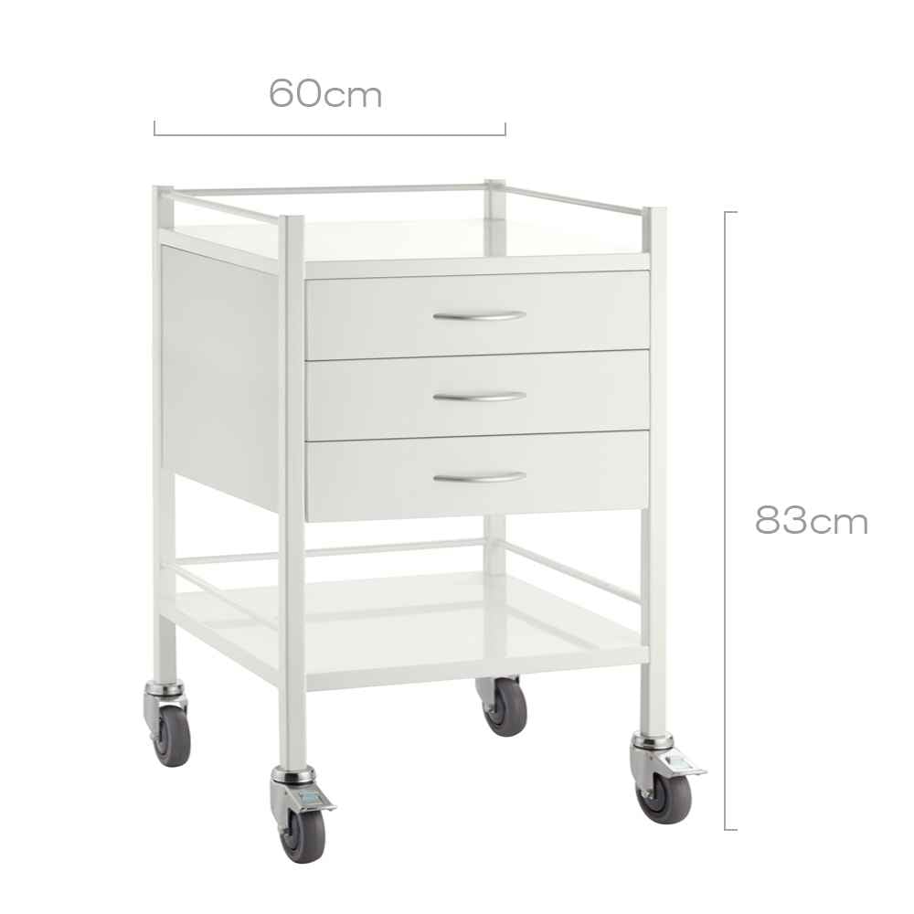 Medical Trolley with Drawers 60 cm || with "3 Drawers"