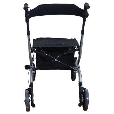 Aidapt Deluxe Ultra Lightweight Folding 4 Wheeled Rollator - Grey