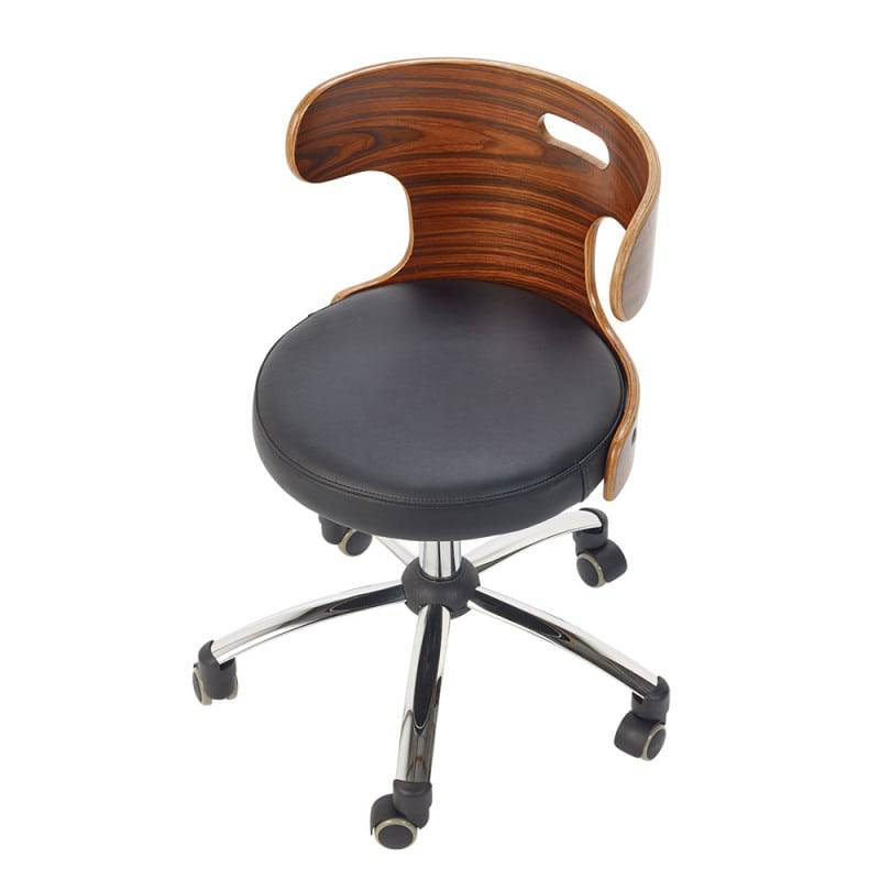 Designer Swivel Stool - Black