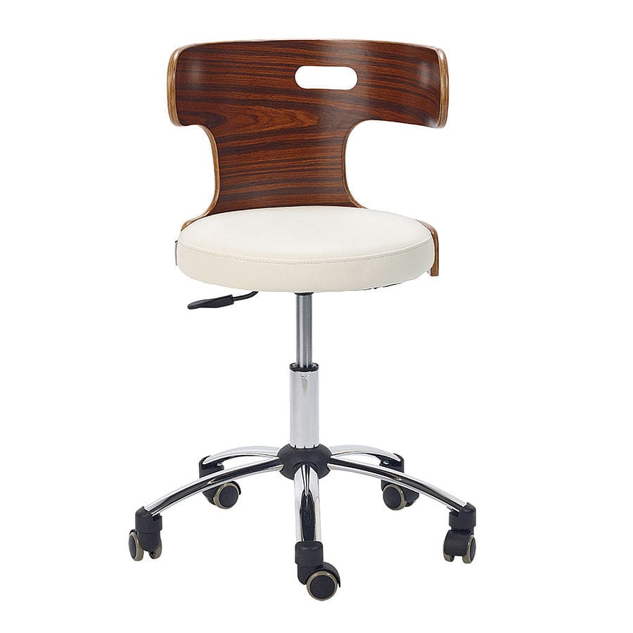 Designer Swivel Stool - White