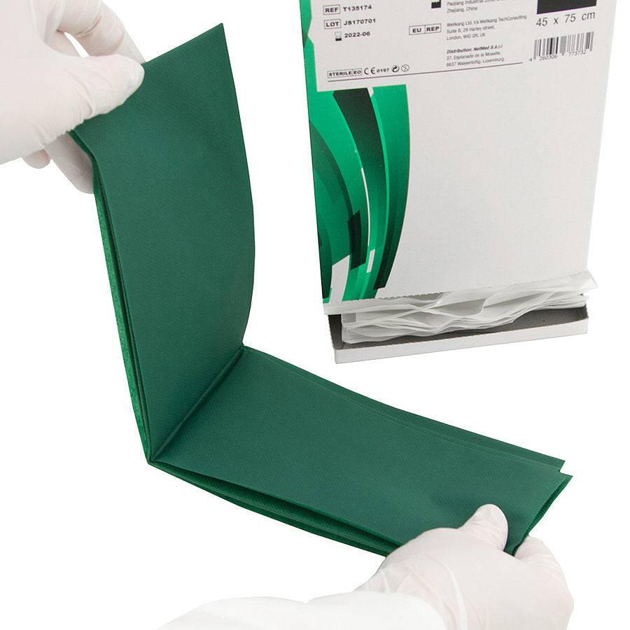 Fenestrated Self-Adhesive Sterile Surgical Drapes (45cm x 75cm) x 50