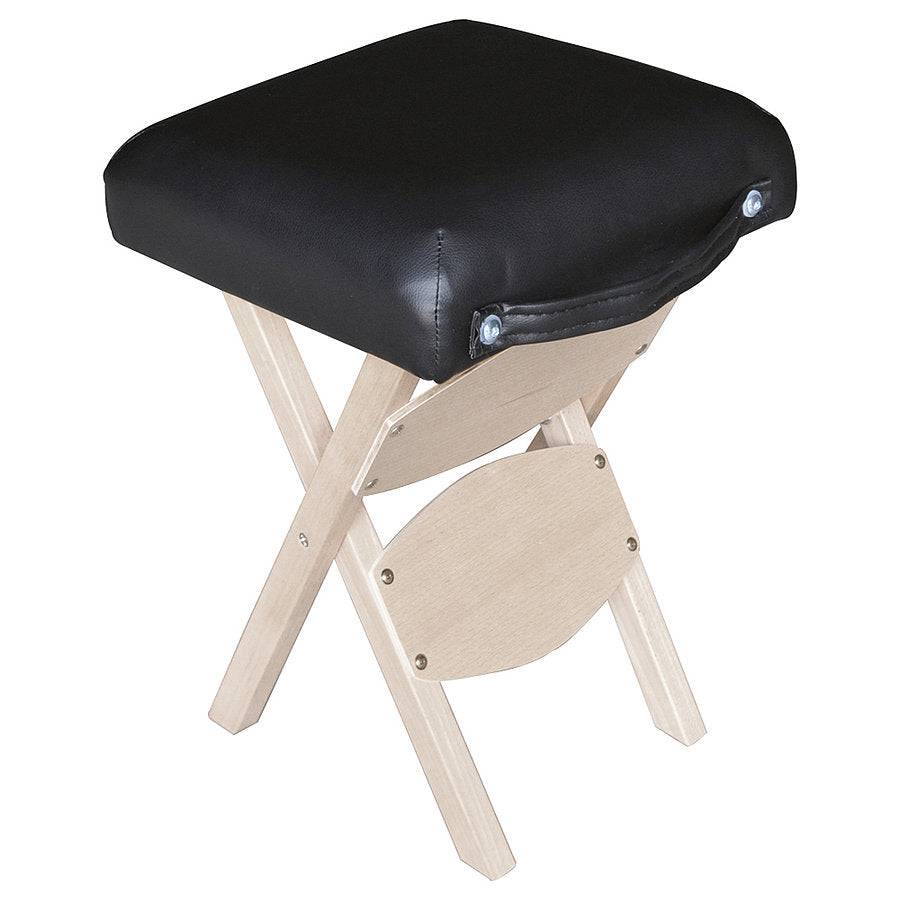 Folding Wooden Stool - Black