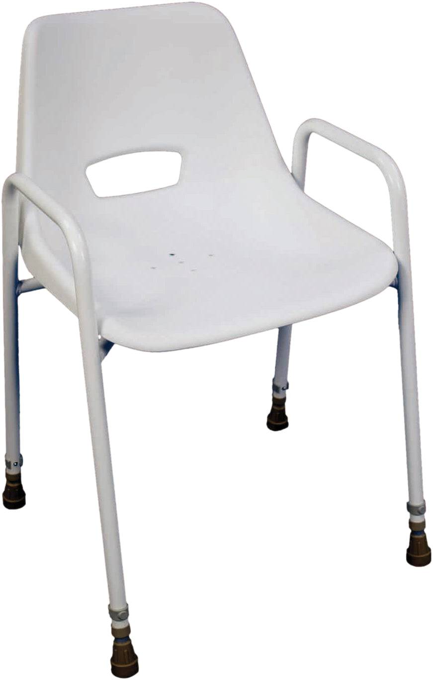 Milton Stackable Portable Shower Chair - Adjustable Height