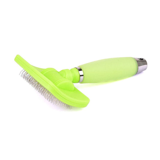 Pet Hair Plucking Brush with Silicone Grip