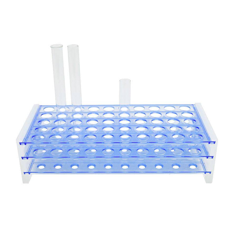 Plastic Test Tube Rack (50 x 11.3mm slots)