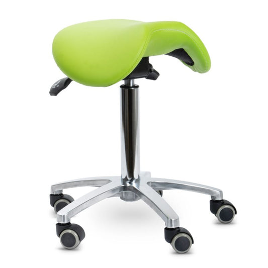 Revolving Stool with Tilting --- SADDLE STOOL ***Apple Green colour***