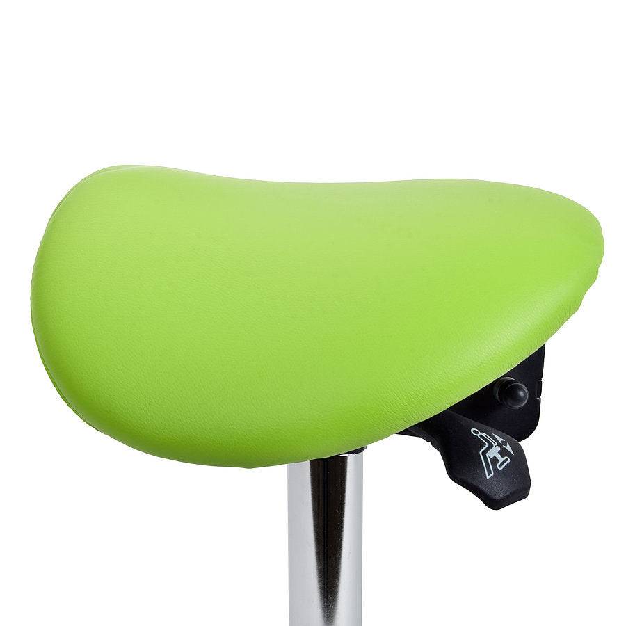 Revolving Stool with Tilting --- SADDLE STOOL ***Apple Green colour***