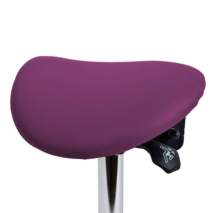 Revolving Stool with Tilting --- SADDLE STOOL ***Magenta colour***