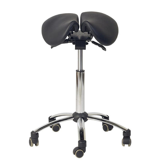 Split-Seat Saddle Stool - Black