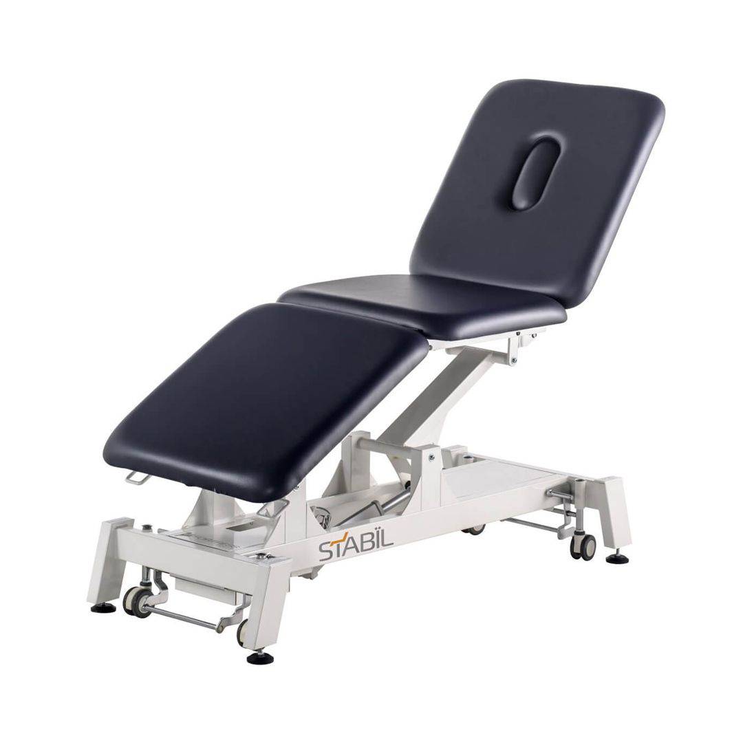 Stabil Pro 3 Section Electric Physio Couch - White