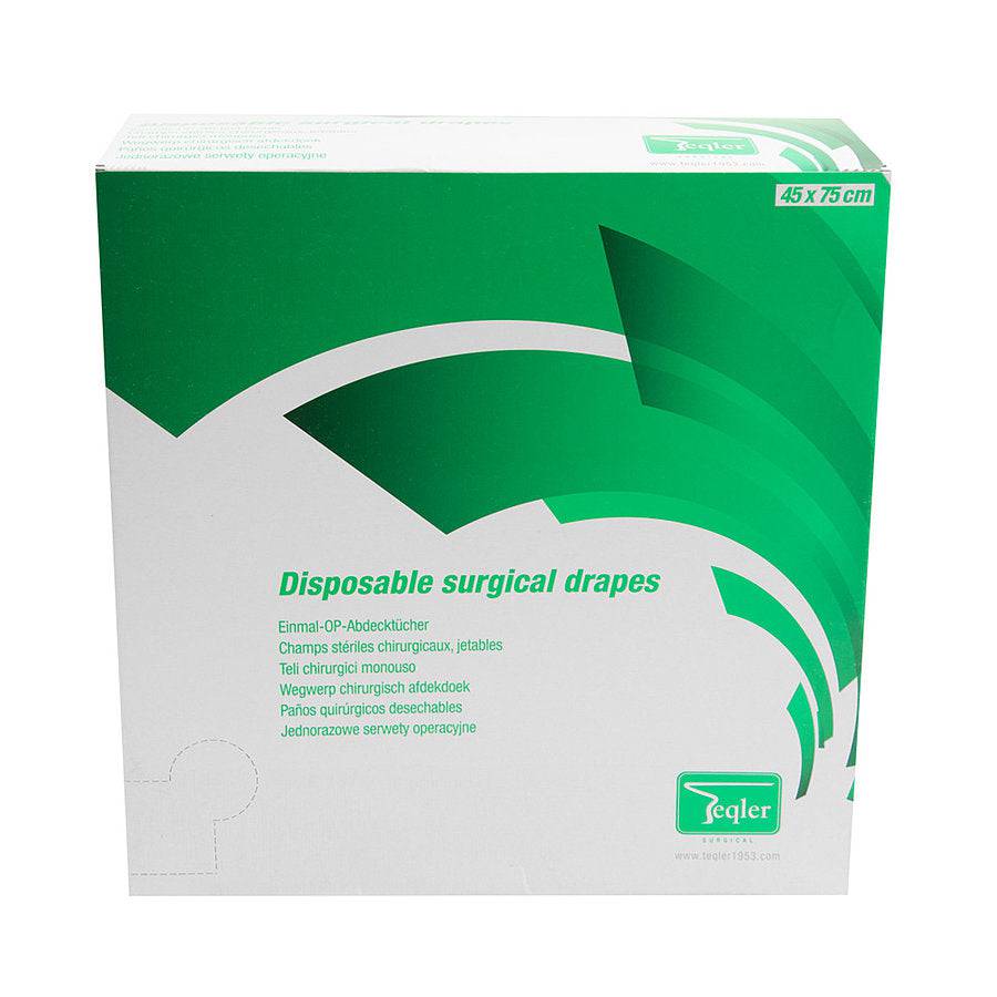 Sterile Disposable Surgical Drapes (45cm x 75cm) x 50