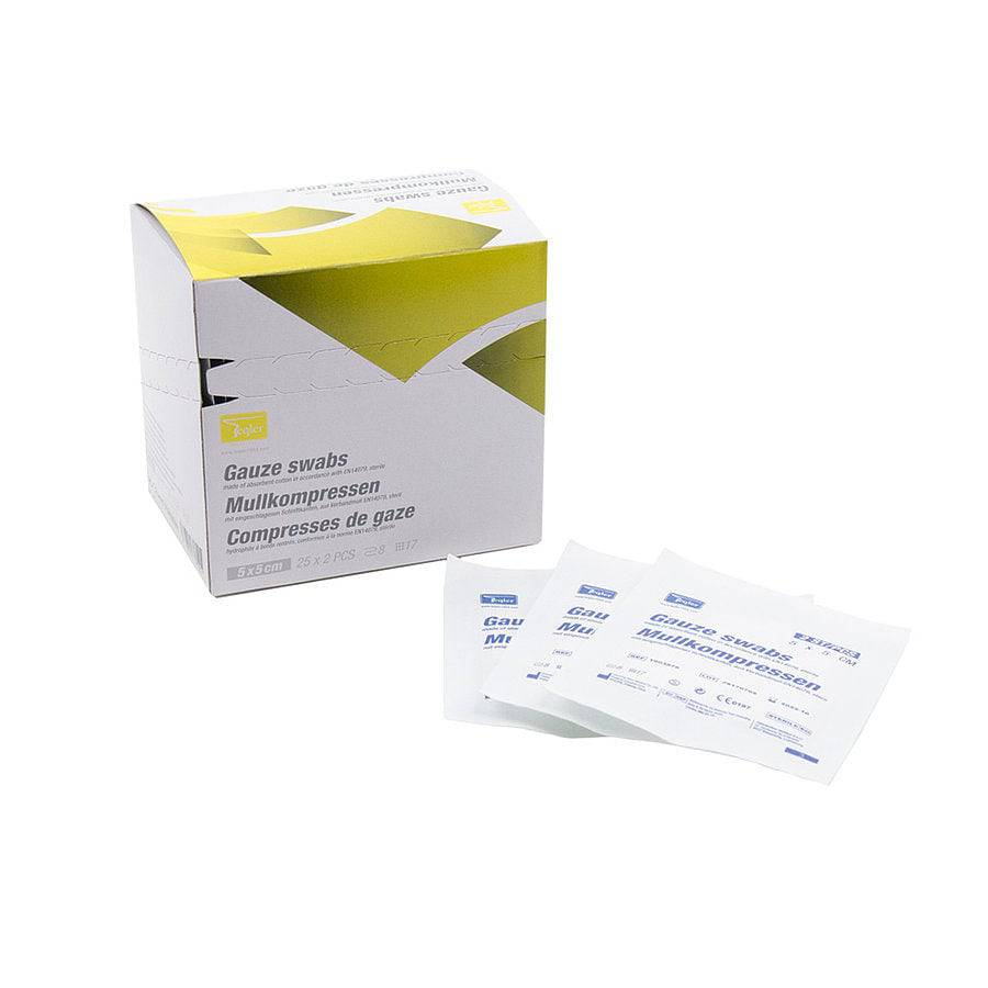 Sterile Gauze Swabs (5cm x 5cm) x 50