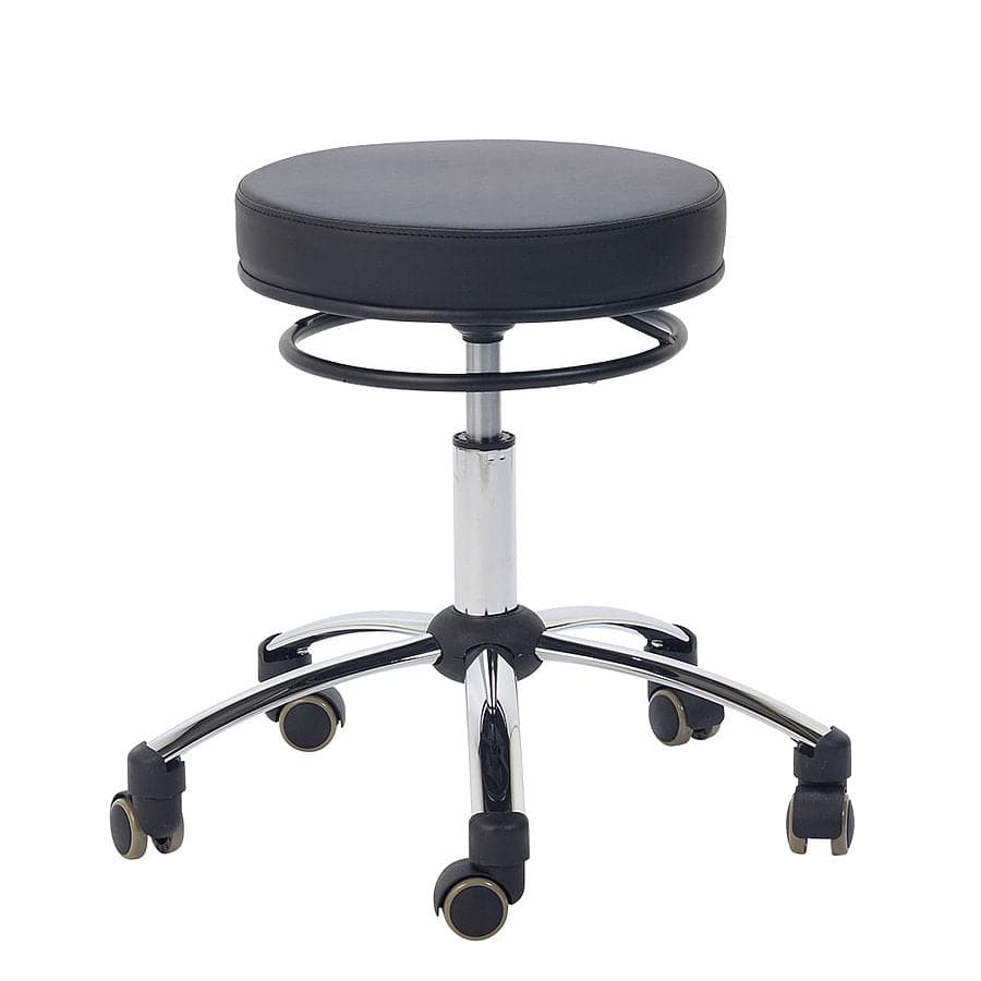 Swivel Stool with Release Ring - Black