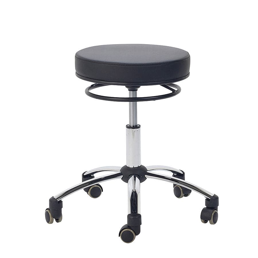 Swivel Stool with Release Ring - Black