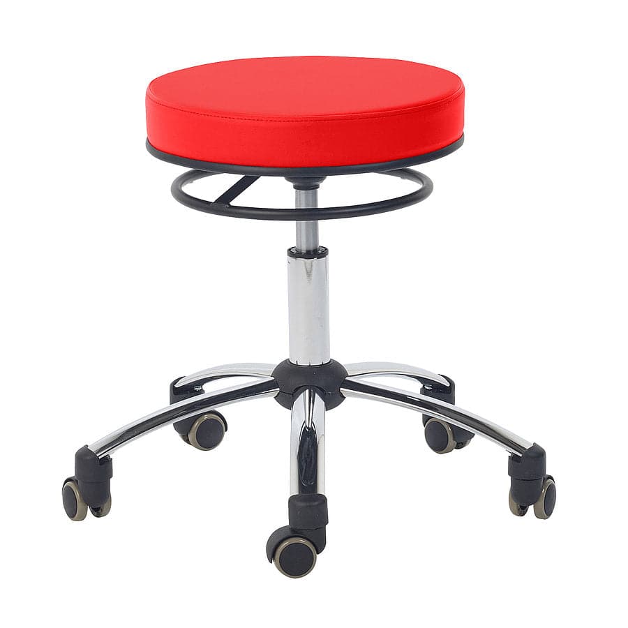 Swivel Stool with Release Ring - Red