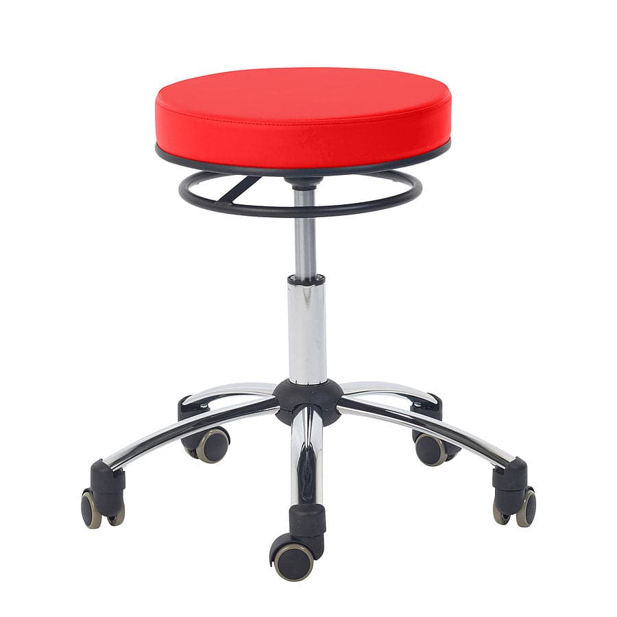 Swivel Stool with Release Ring - Red