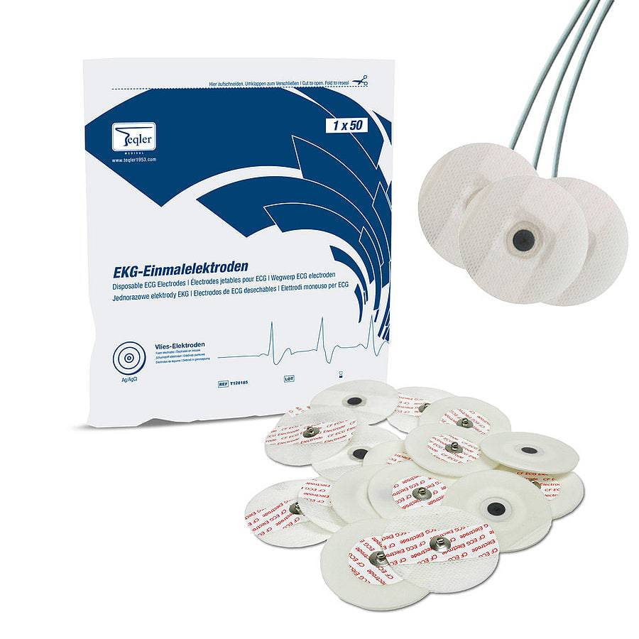 Teqler Fleece ECG Electrodes x 50