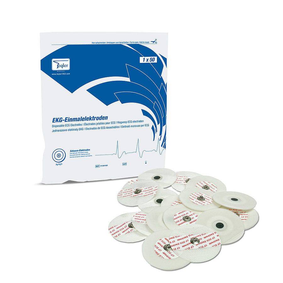 Teqler Foam ECG Electrodes x 50