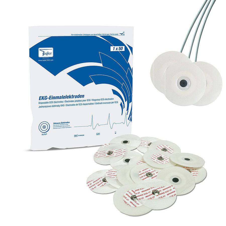 Teqler Foam ECG Electrodes x 50