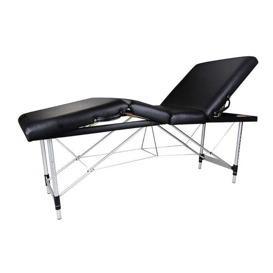 Teqler Portable Aluminium Massage Couch - Black