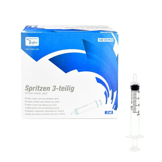 2ml Disposable Syringe || 3-Part || Pack of 100